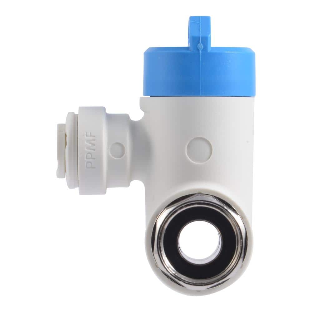 John Guest 1/4 in. O. D. Push-to-Connect x 3/8 in. Female Compression x 3/8 in. Compression Polypropylene Valve Fitting (3)