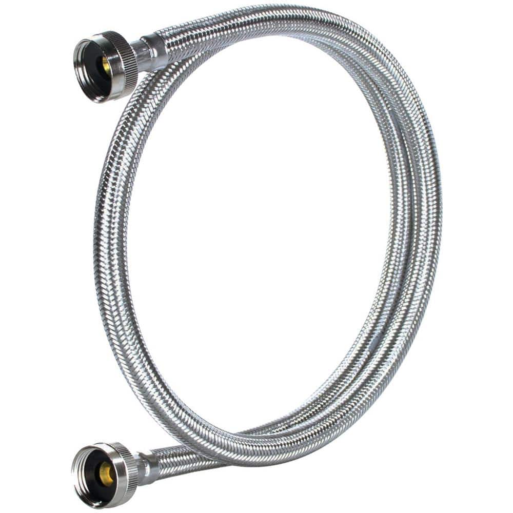 CERTIFIED APPLIANCE ACCESSORIES 5 ft. Braided Stainless Steel Washing Machine Hoses (2-Pack) (3)