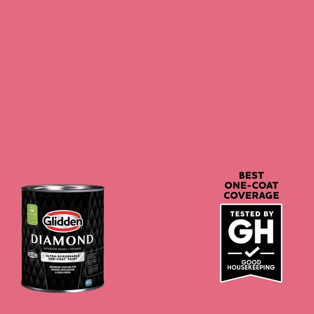 Glidden Diamond 1 qt. PPG1184-5 Cherry Brandy Eggshell Interior Paint with Primer