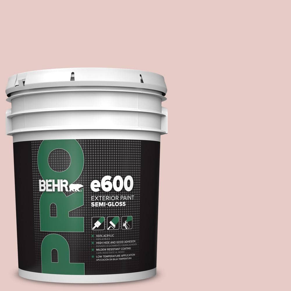 BEHR PRO 5 gal. #170E-2 Blush Beige Semi-Gloss Exterior Paint