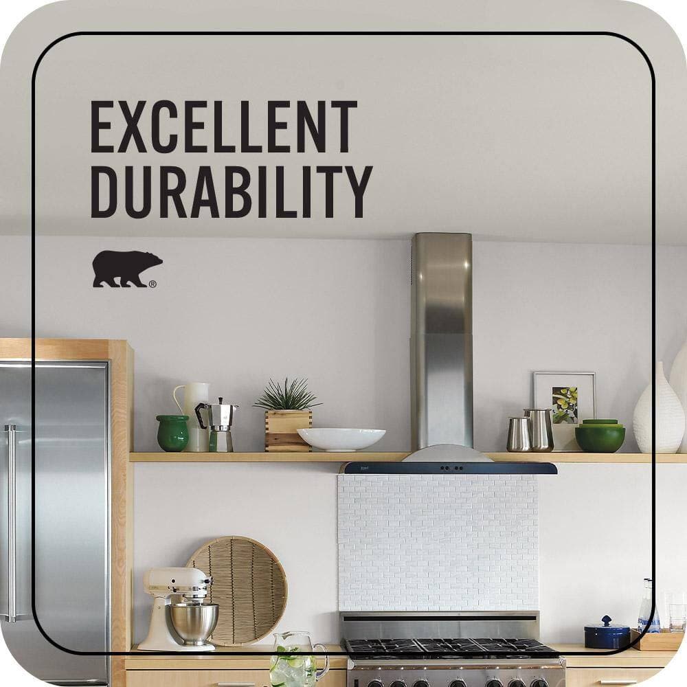 BEHR ULTRA 1 gal. Designer Collection #DC-008 Gratifying Gray Ceiling Flat Interior Paint & Primer (3)