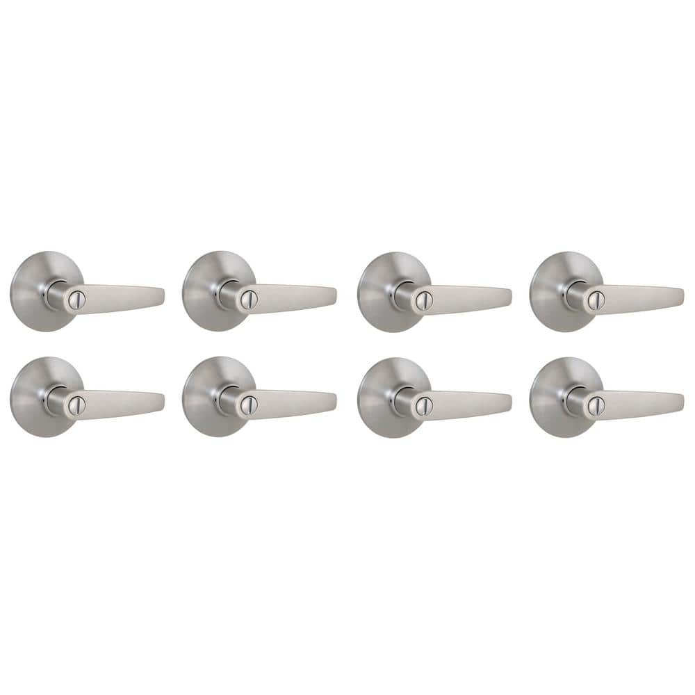 Defiant Olympic Stainless Steel Bed/Bath Door Lever 8-Pack