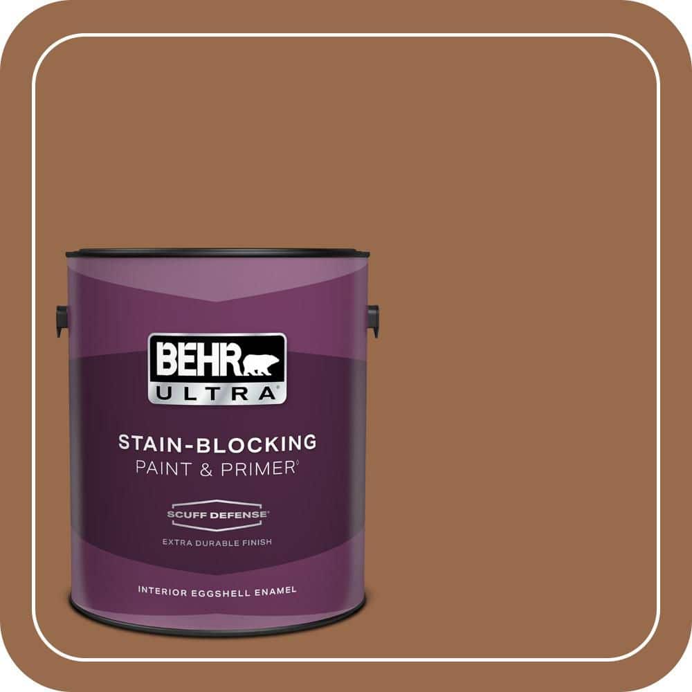 BEHR ULTRA 1 gal. #S230-7 Toasted Bagel Extra Durable Eggshell Enamel Interior Paint & Primer