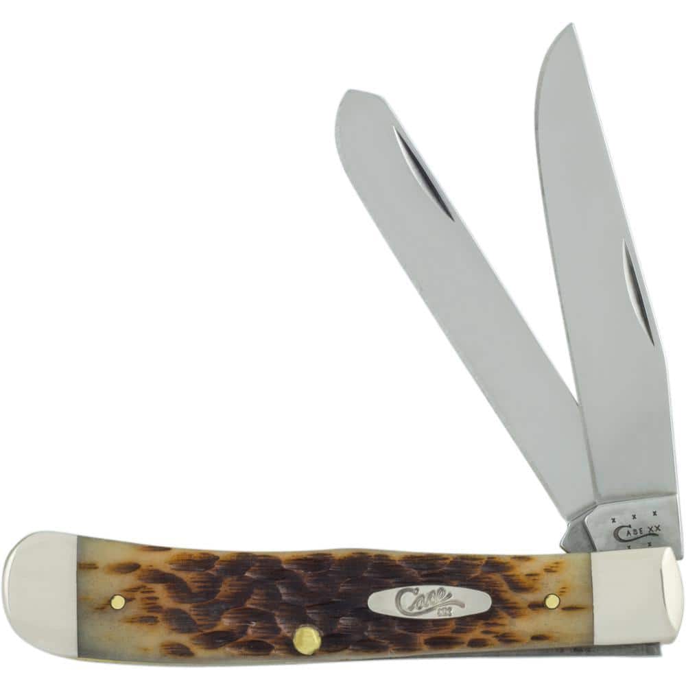 W. R. Case & Sons Cutlery Co Amber Bone Trapper Pocket Knife SS