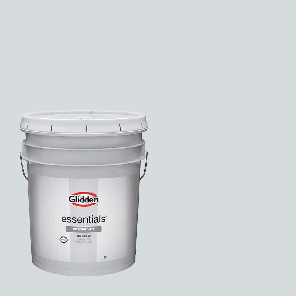 Glidden Essentials 5 gal. PPG1037-1 Sea Frost Flat Interior Paint