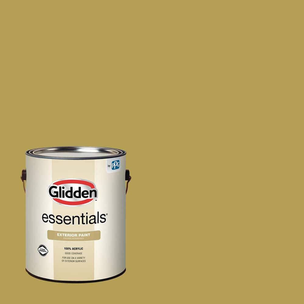 Glidden Essentials 1 gal. PPG1109-6 Woolen Mittens Flat Exterior Paint