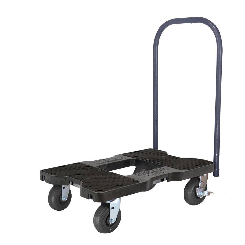 SNAP-LOC 1600 lbs. Capacity Extreme-Duty Black-Ops E-Track Push Cart Dolly (1)