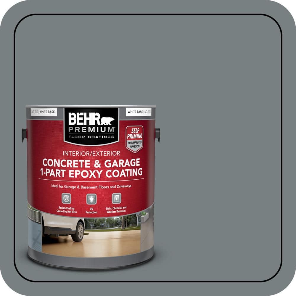 BEHR PREMIUM #N450-5 Self-Priming 1-Part Epoxy Satin Interior/Exterior Concrete and Garage Floor Paint (1)