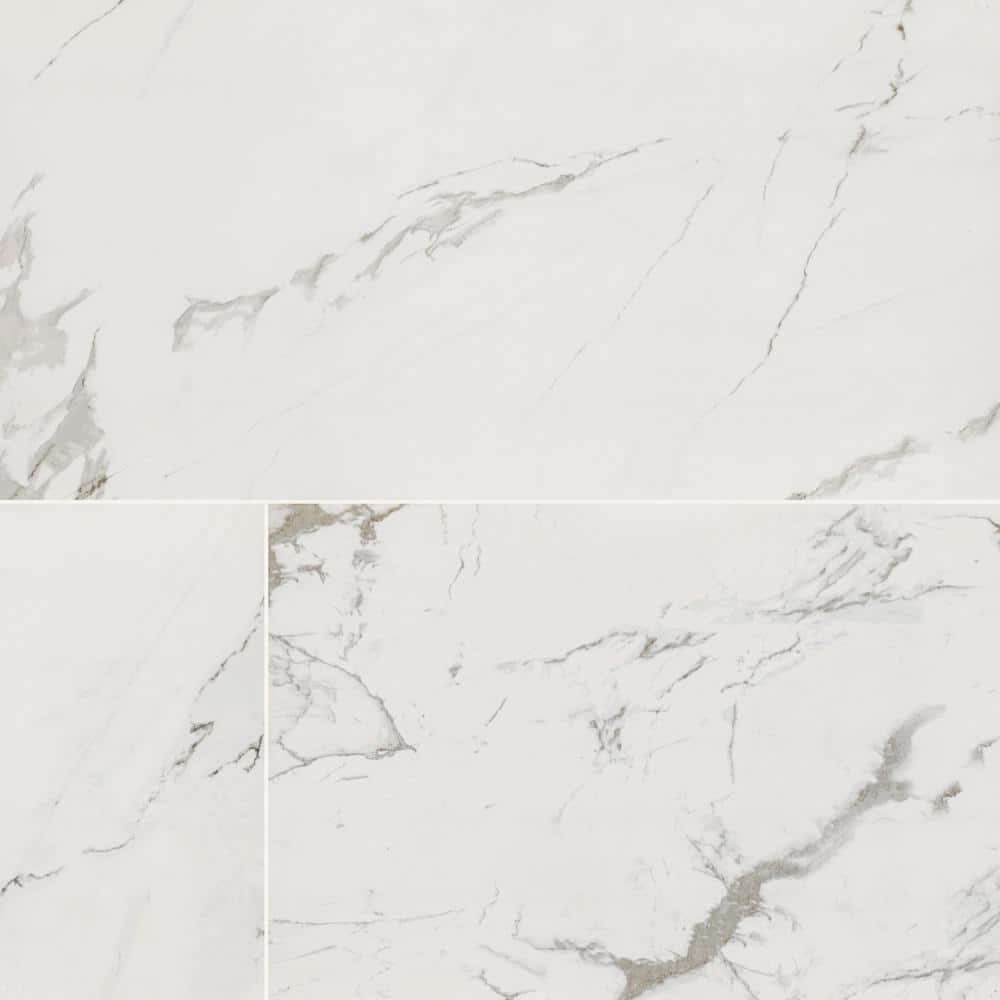 Home Decorators Collection Carrara 24 in. x 48 in. Polished Porcelain Floor and Wall Tile (8 sq. ft./Each) (2)