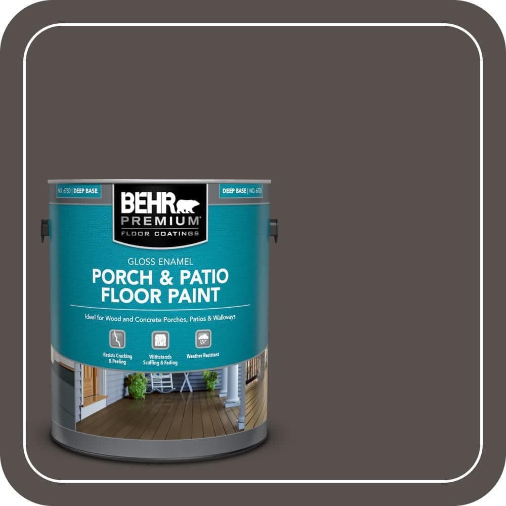 BEHR PREMIUM 1 gal. #ECC-41-2 Willow Wood Gloss Enamel Interior/Exterior Porch and Patio Floor Paint
