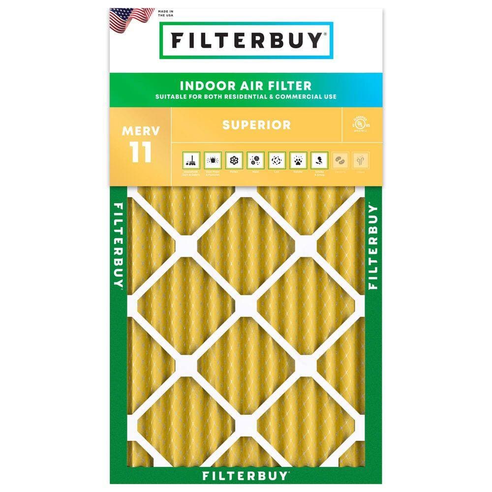 Filterbuy 17 in. x 25 in. x 2 in. MERV 11 (FPR 7) Allergen Defense Pleated HVAC AC Furnace Air Filters Replacement (1-Pack) (1)