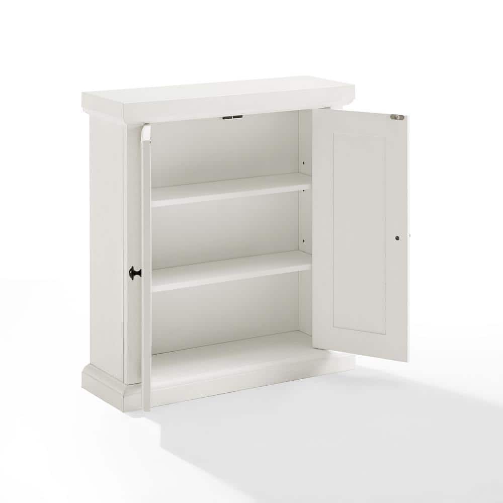 CROSLEY FURNITURE Seaside 23.5 in. Wall Cabinet in Distressed White (3)