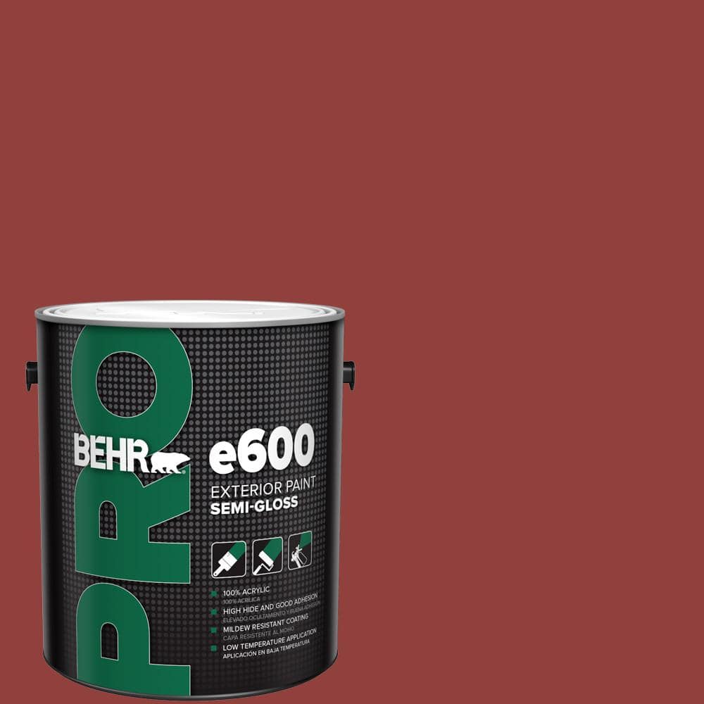 BEHR PRO 1 gal. #S-H-180 Awning Red Semi-Gloss Exterior Paint