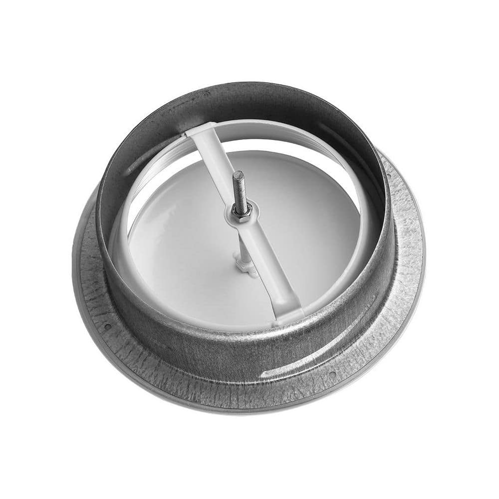VENTS-US 5 in. Round Steel Ceiling Air Vent Cover Diffuser (2)
