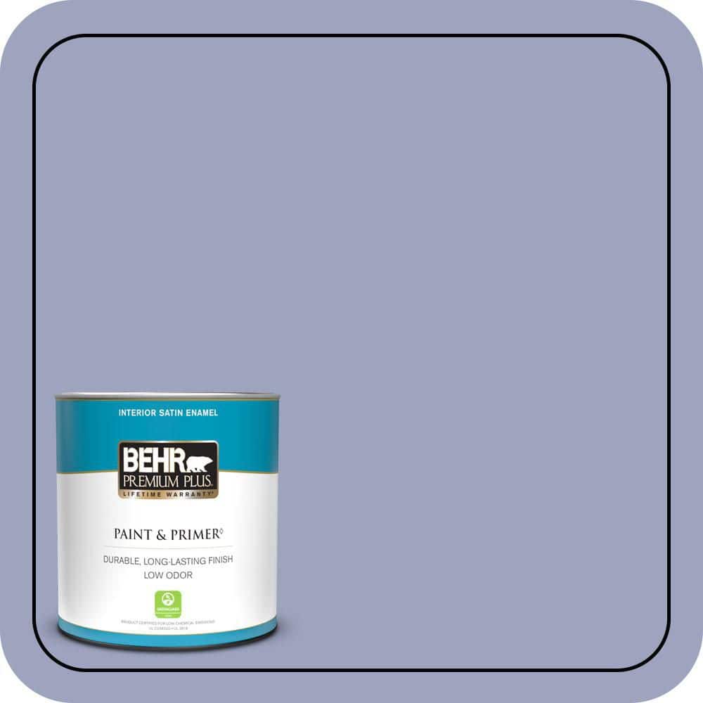 BEHR PREMIUM PLUS #620D-4 Veranda Iris Enamel Low Odor & Primer (1)