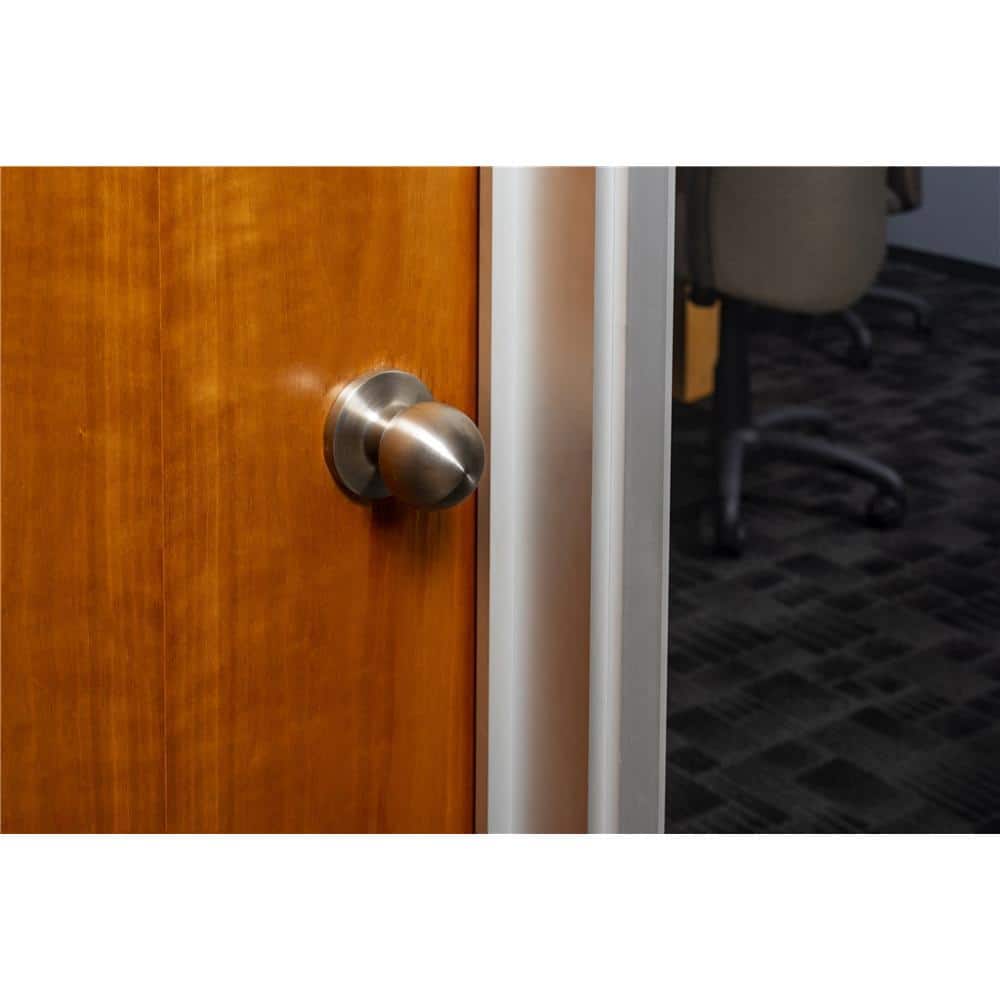 Universal Hardware Light Duty Commercial Passage (Hall/Closet) Knob, UL 3-Hour Fire ANSI Grade 2, Satin Chrome Finish (3)