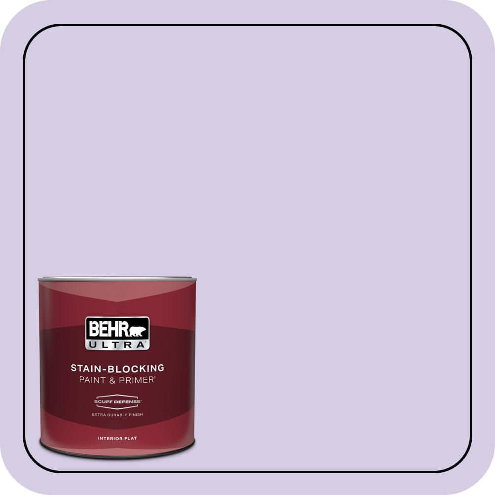 BEHR ULTRA 1 qt. #640A-3 Potentially Purple Extra Durable Flat Interior Paint & Primer