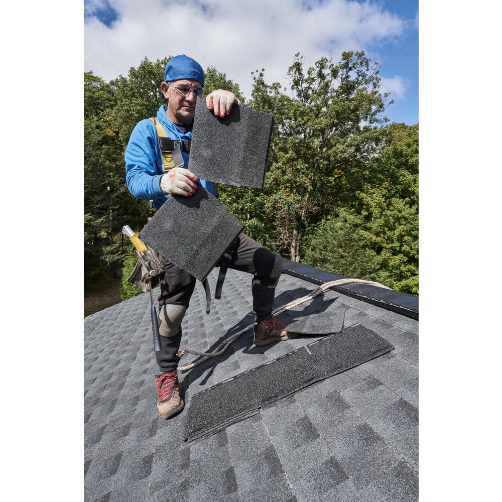 GAF Timbertex Patriot Red Double-Layer Hip and Ridge Cap Roofing Shingles (20 lin. ft. per Bundle) (30-pieces) (3)