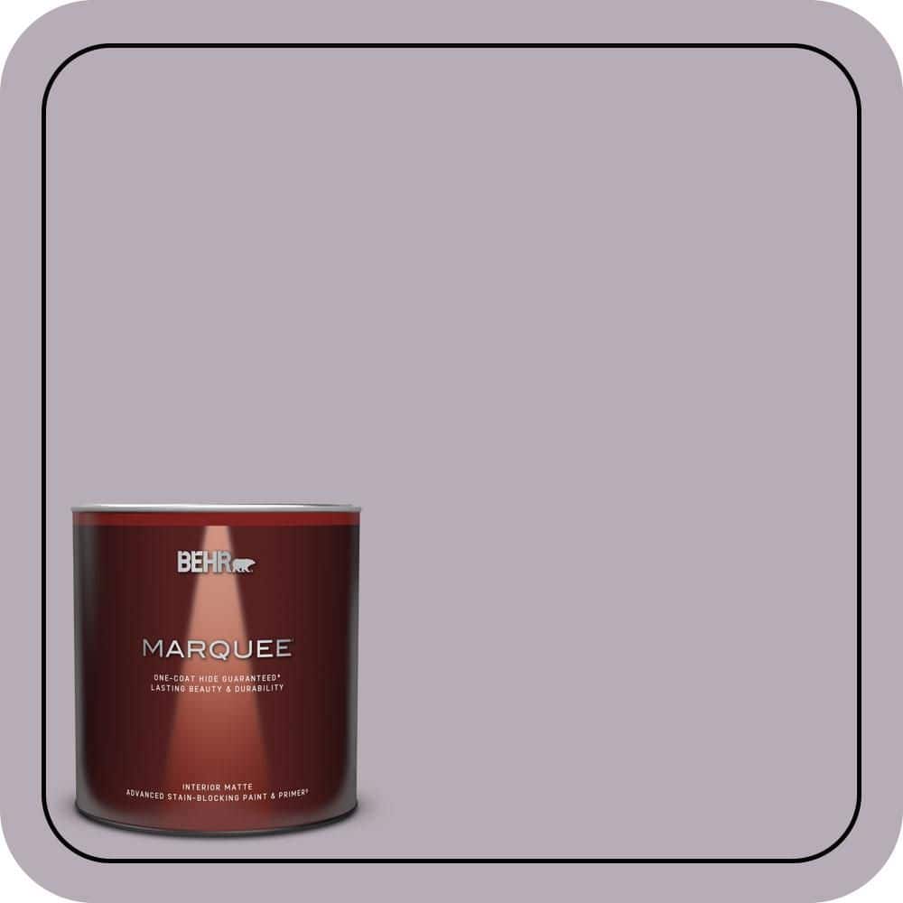 BEHR MARQUEE 1 qt. #670F-4 Silverberry Matte Interior Paint & Primer