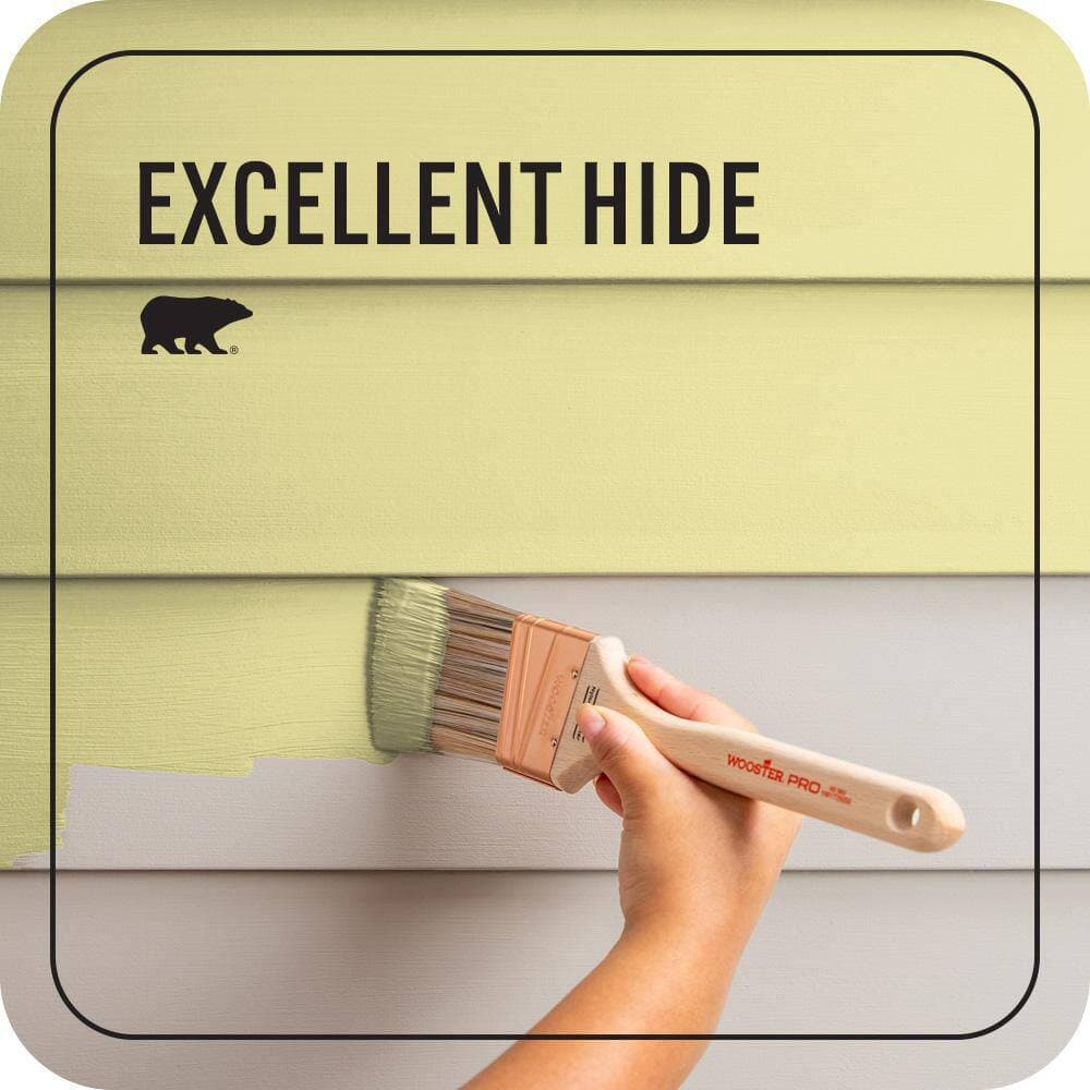 BEHR PREMIUM PLUS 1 gal. #P340-3 Reviving Green Flat Exterior Paint & Primer (4)