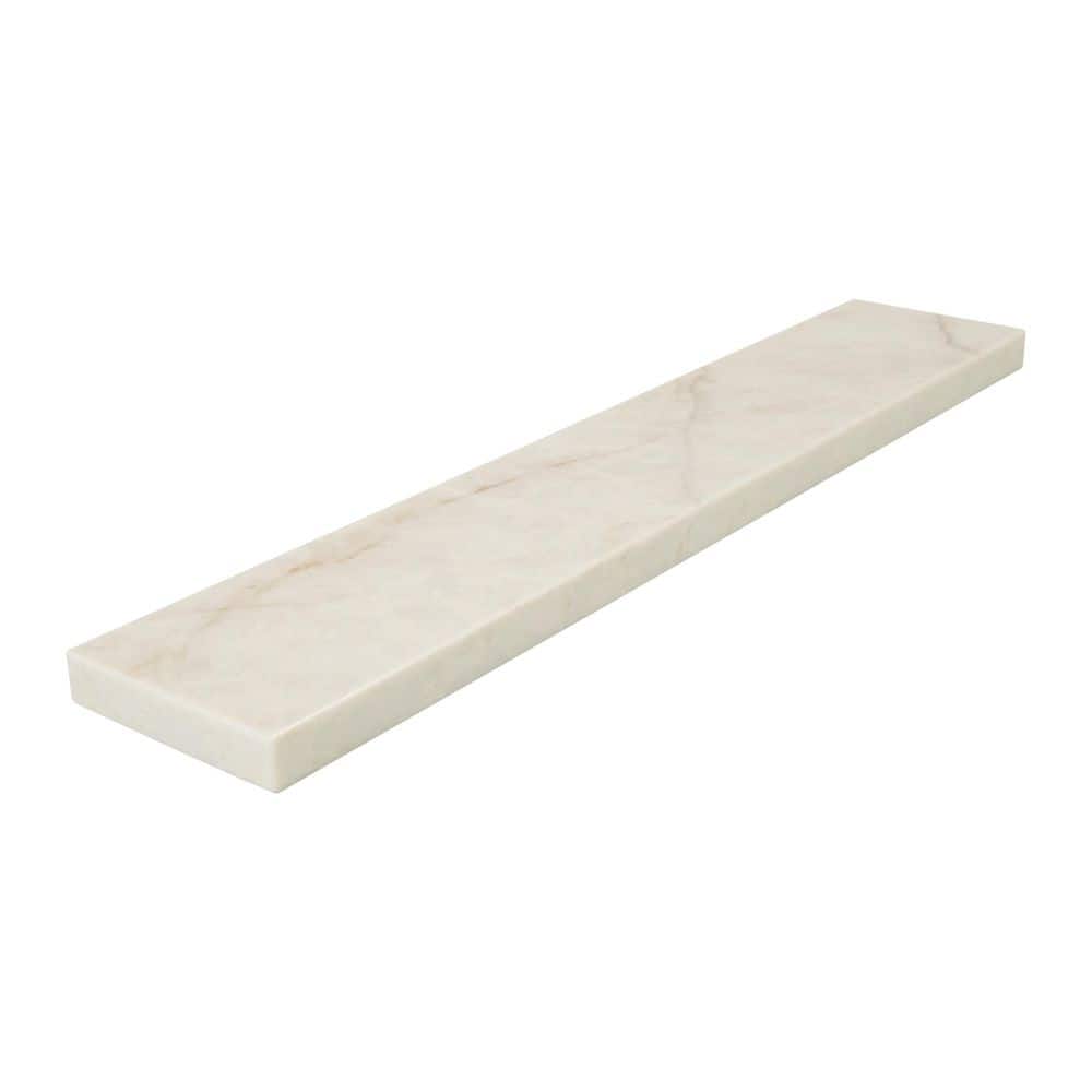 A&A Surfaces Crema Taj 21 in. x 4 in. Polished Quartz Vanity Sidesplash in Beige (1)