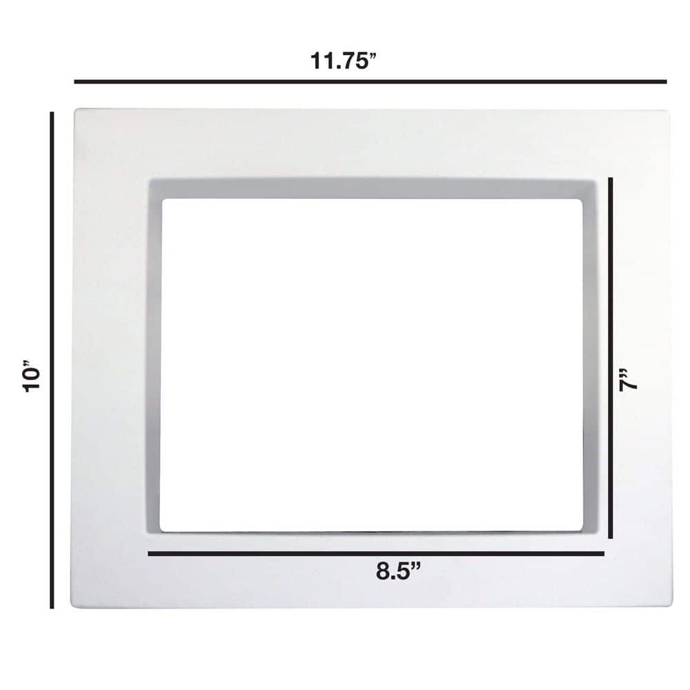 Everbilt White Plastic Washing Machine Outlet Box Replacement Faceplate (4)