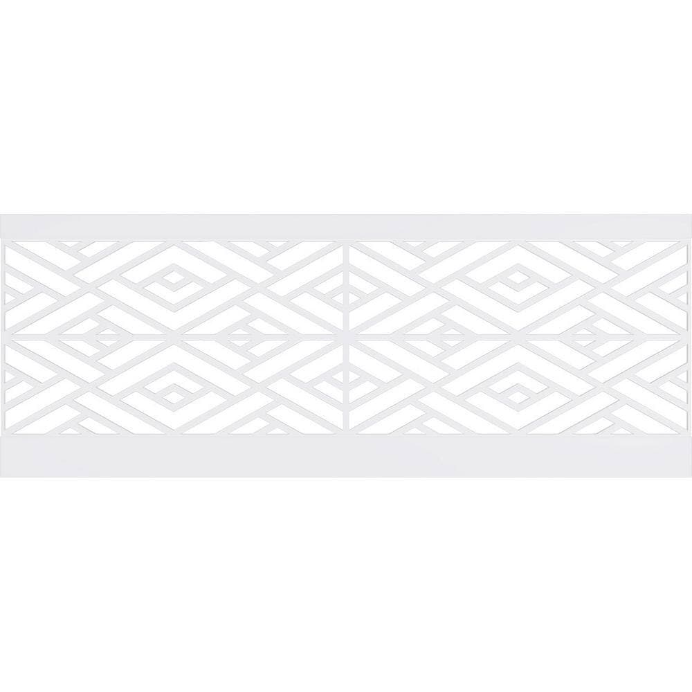 Ekena Millwork 36 in. H x 94-1/2 in. W 23.64 sq. ft. Killeen PVC Wainscot Paneling Kit (2)