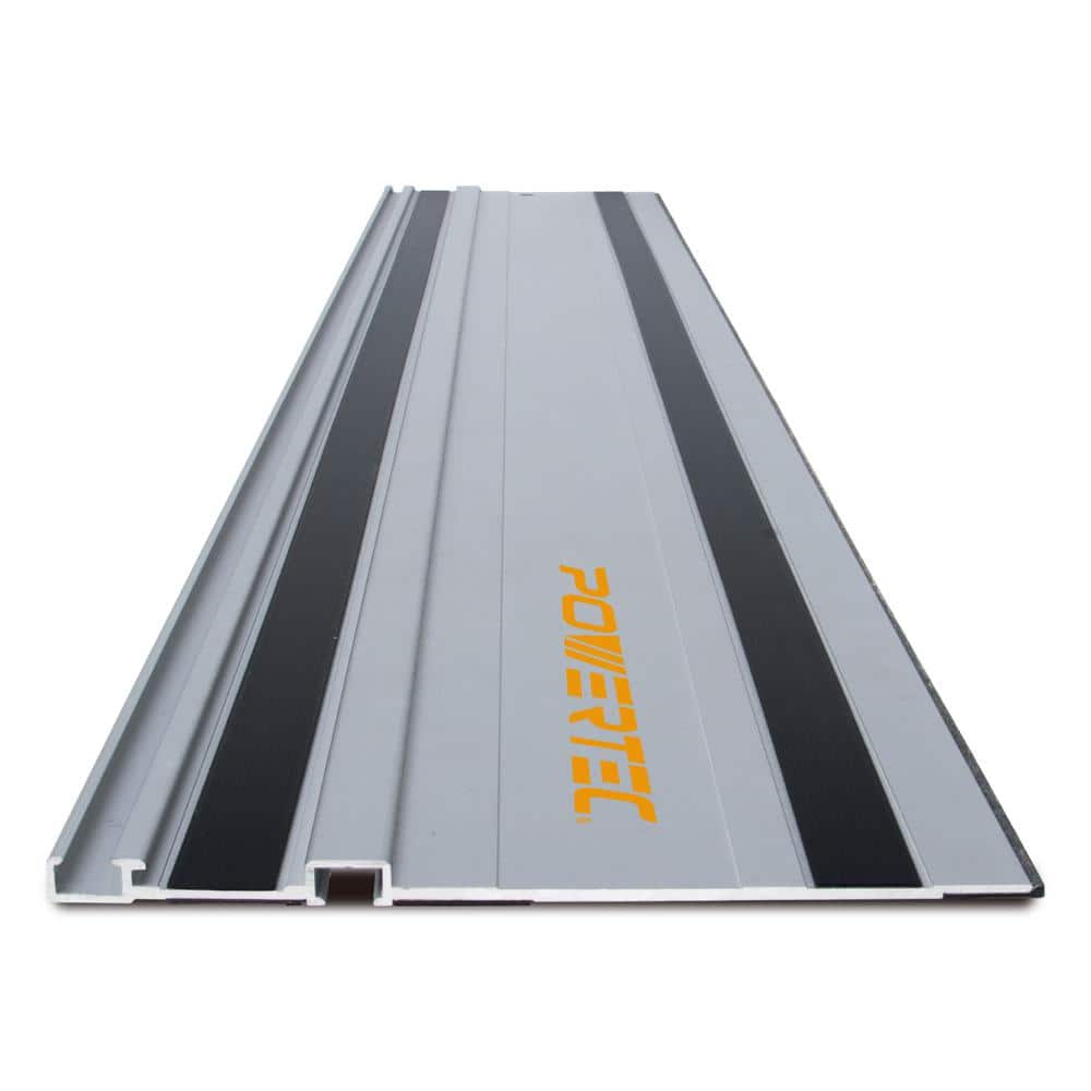 ‎POWERTEC 55 in. Aluminum Track Saw Guide Rail for Milwaukee Track Saws, Perfect Repeatable Rip Cuts (3)
