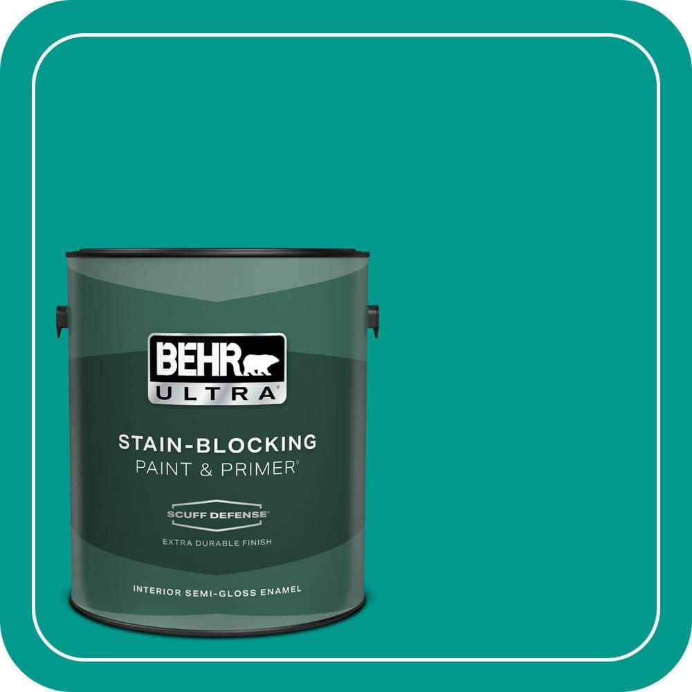BEHR ULTRA 1 gal. #MQ4-19 Plumage Extra Durable Semi-Gloss Enamel Interior Paint & Primer