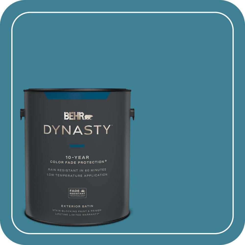 BEHR DYNASTY 1 gal. #540D-6 Wipeout Satin Enamel Exterior Stain-Blocking Paint & Primer