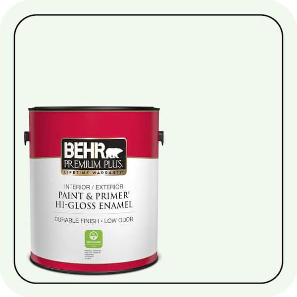 BEHR PREMIUM PLUS #GR-W05 Unwind Enamel Low Odor & Primer (3)
