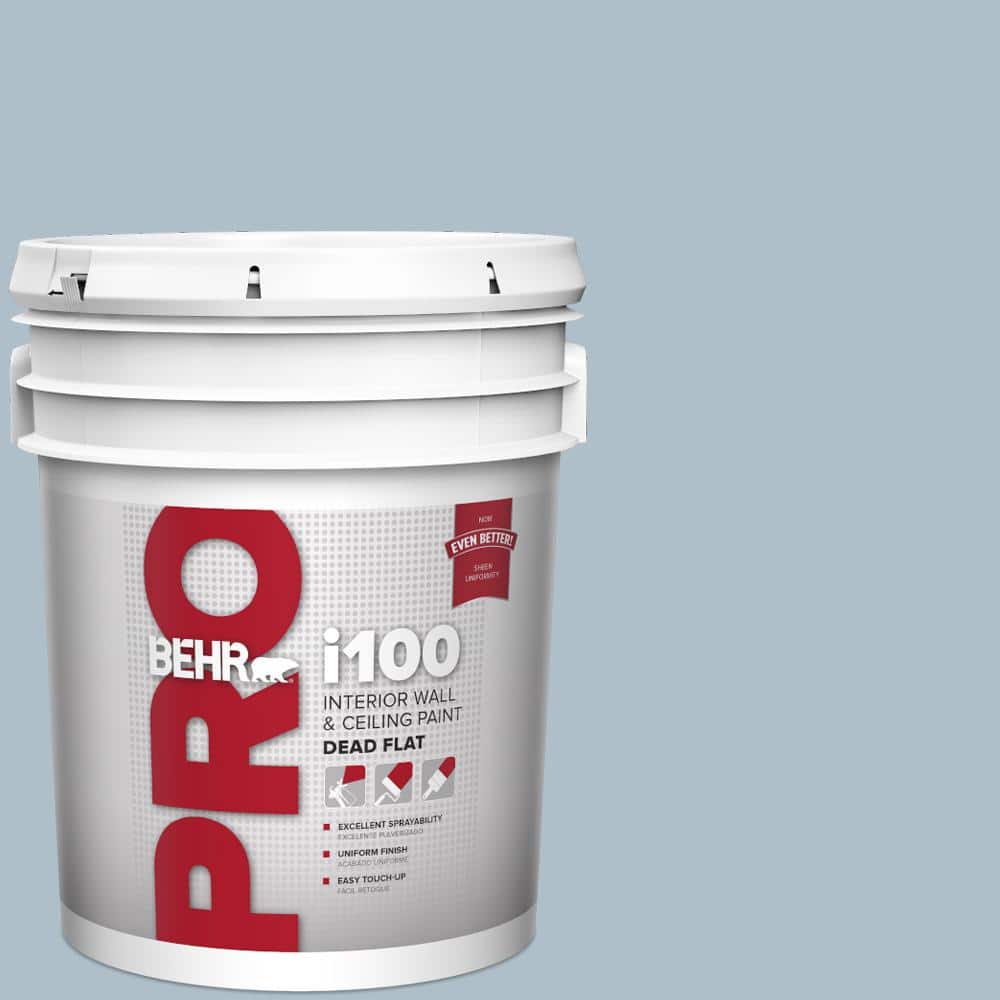 BEHR PRO 5 gal. #570E-3 Liberty Gray Dead Flat Interior Paint