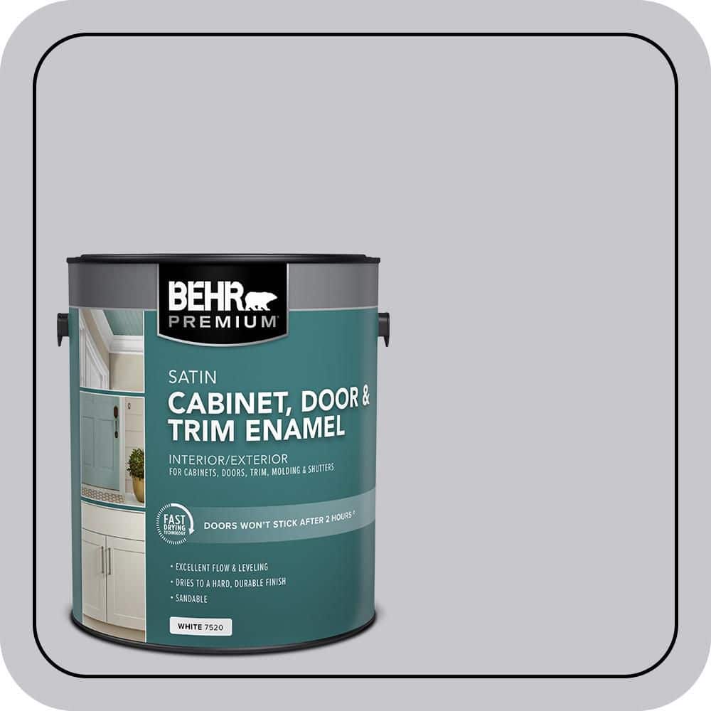 BEHR PREMIUM 1 gal. #N550-2 Centre Stage Satin Enamel Interior/Exterior Cabinet, Door & Trim Paint