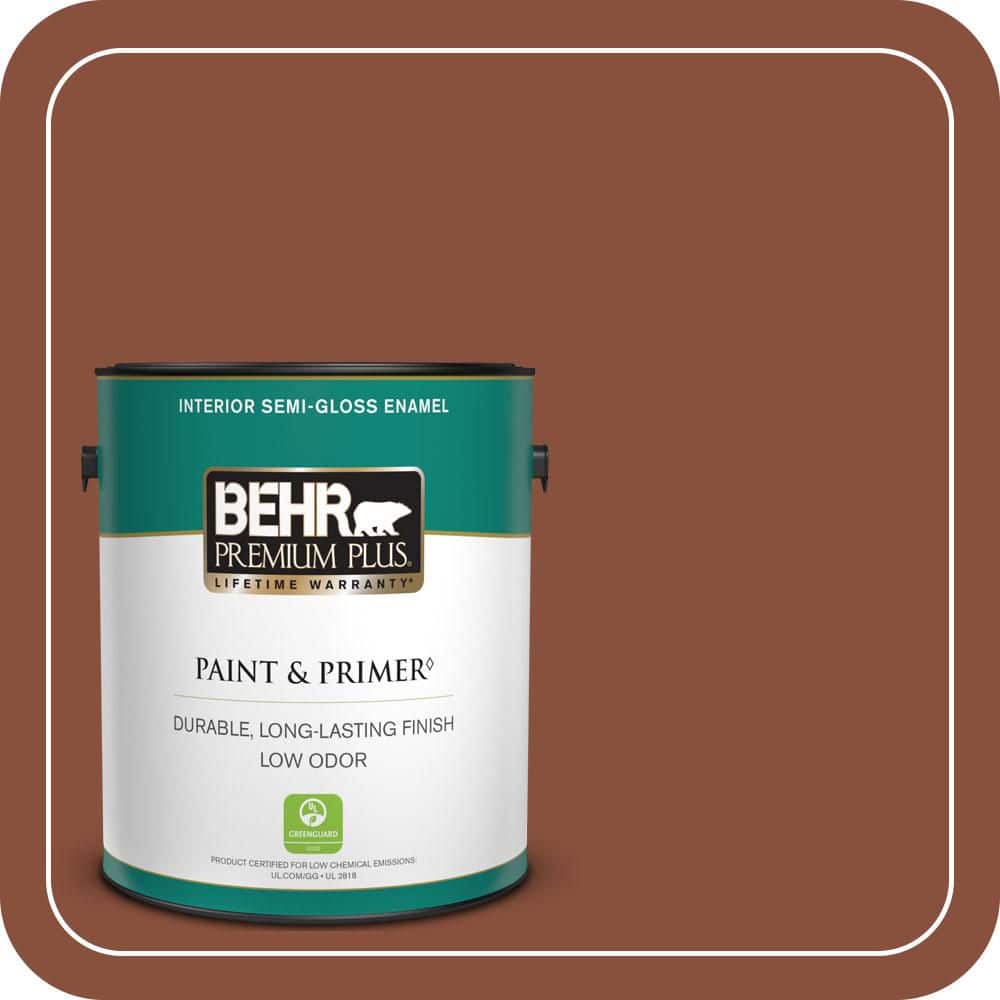 BEHR PREMIUM PLUS 1 gal. #T14-9 Hipsterfication Semi-Gloss Enamel Low Odor Interior Paint & Primer