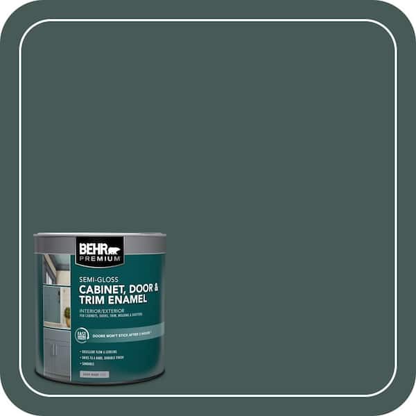BEHR PREMIUM 1 qt. #MQ6-09 Hostaleaf Semi-Gloss Enamel Interior/Exterior Cabinet, Door & Trim Paint (2)