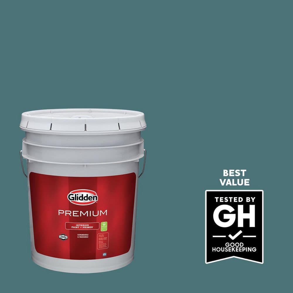 Glidden Premium 5 gal. PPG1148-6 Vining Ivy Flat Interior Latex Paint