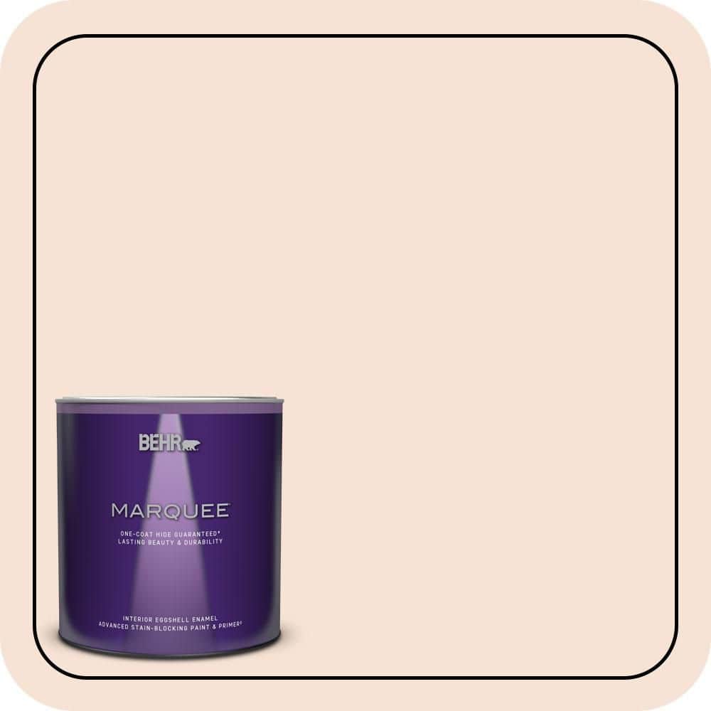 BEHR MARQUEE 1 qt. #RD-W13 Almond Kiss Eggshell Enamel Interior Paint & Primer