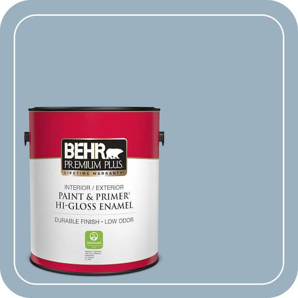 BEHR PREMIUM PLUS #ECC-32-1 Cloudless Day Enamel Low Odor & Primer (3)