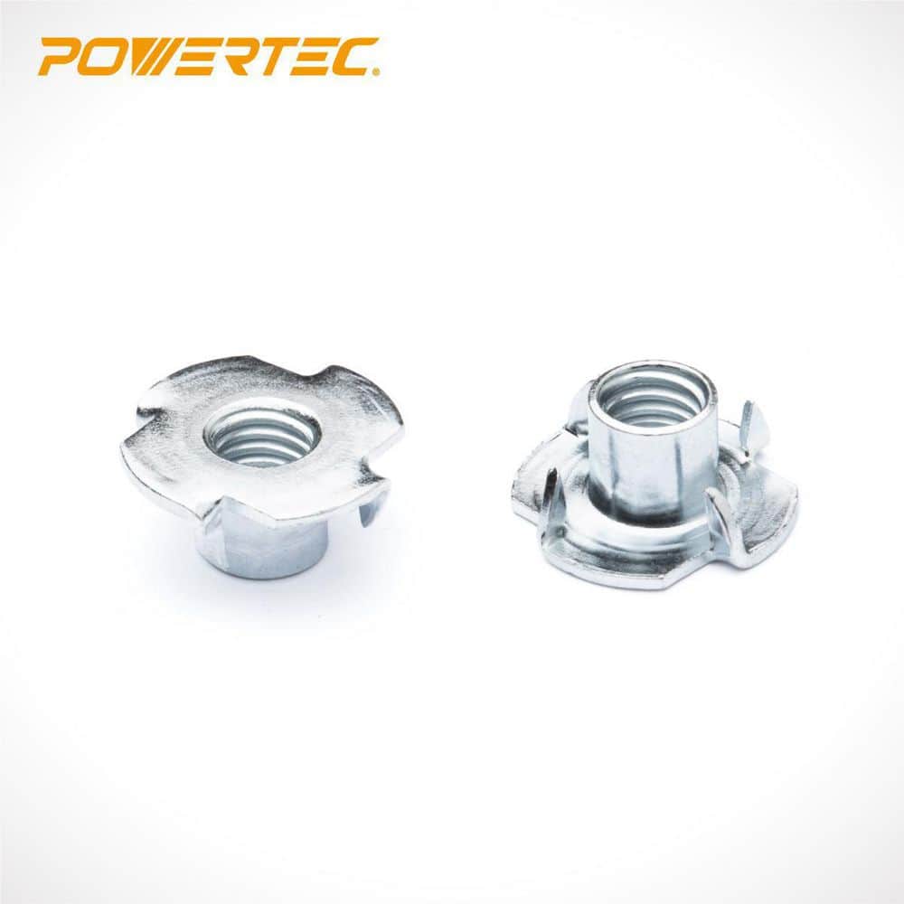‎POWERTEC 5/16-18 in. x 3/8 in. Pronged Tee Nut (50-Pack) (3)