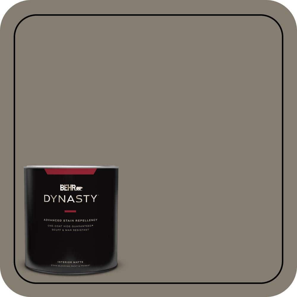 BEHR DYNASTY 1 qt. #MQ2-53 Smoky Trout One-Coat Hide Matte Interior Stain-Blocking Paint and Primer
