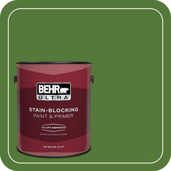 BEHR ULTRA 1 gal. #P380-7 Luck of the Irish Extra Durable Flat Interior Paint & Primer (2)