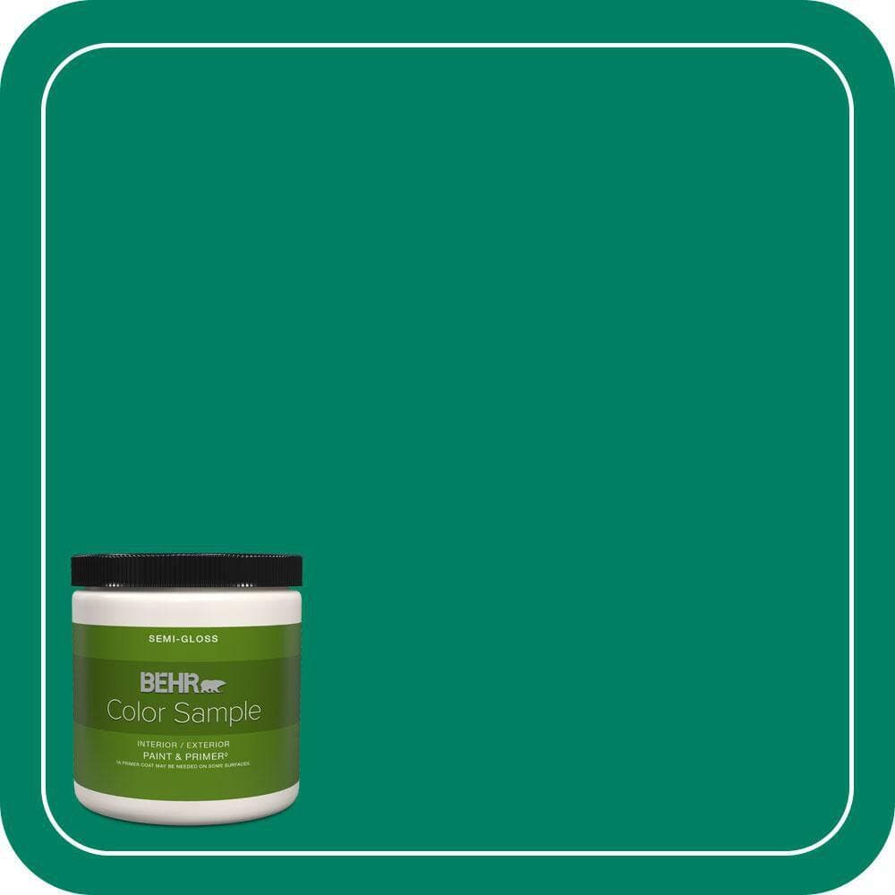 BEHR PREMIUM PLUS #480B-6 Treasure Isle Interior/Exterior Paint & Primer Color Sample (1)