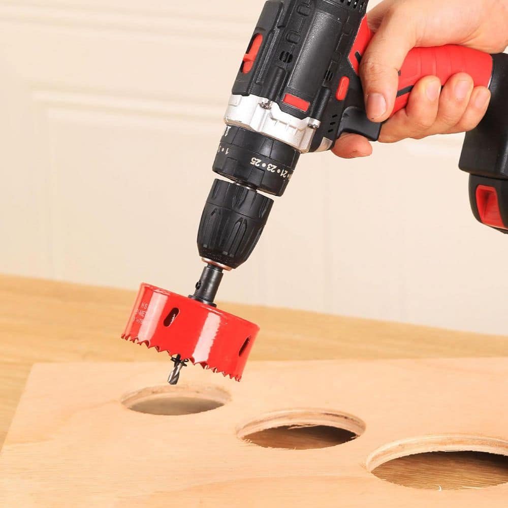 Unbranded 4 in. Bi-Metal Hole Saw Drill Bit General Purpose for Wood Plywood Cornhole Ceiling Drywall with Arbor Pilot Bit (2)