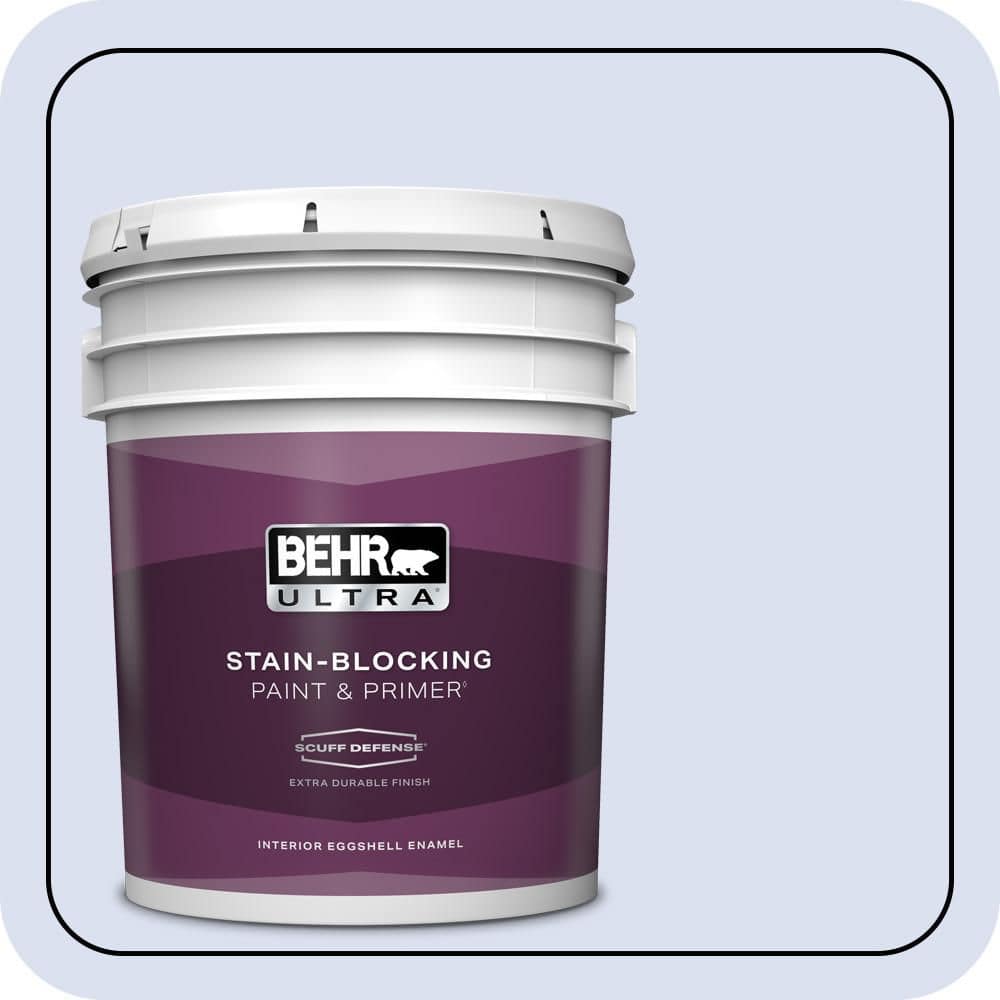 BEHR ULTRA 5 gal. #P540-1 Vaguely Violet Extra Durable Eggshell Enamel Interior Paint & Primer