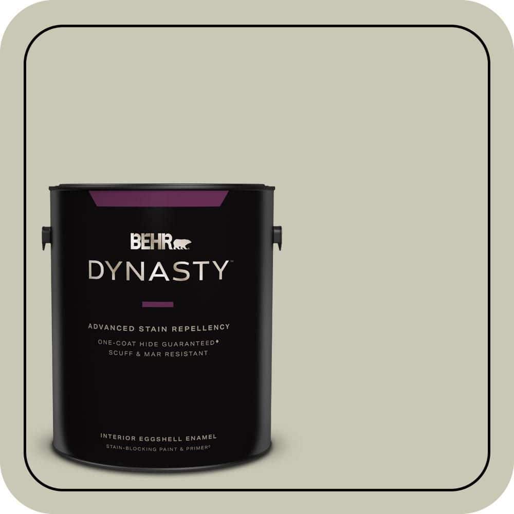 BEHR DYNASTY 1 gal. #T18-10 Wabi-Sabi Eggshell Enamel Interior Stain-Blocking Paint & Primer