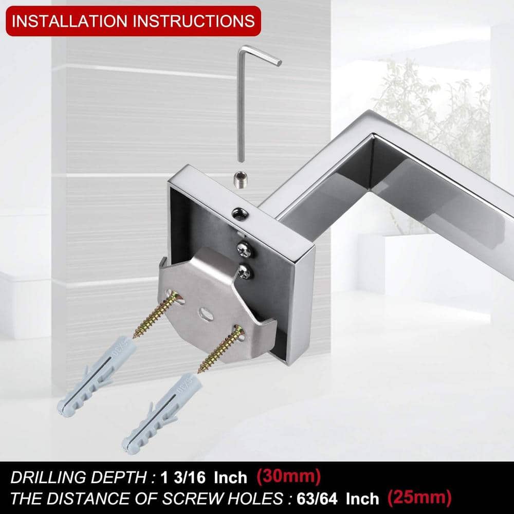 Dyiom Wall Mounted, Towel Bar (3)