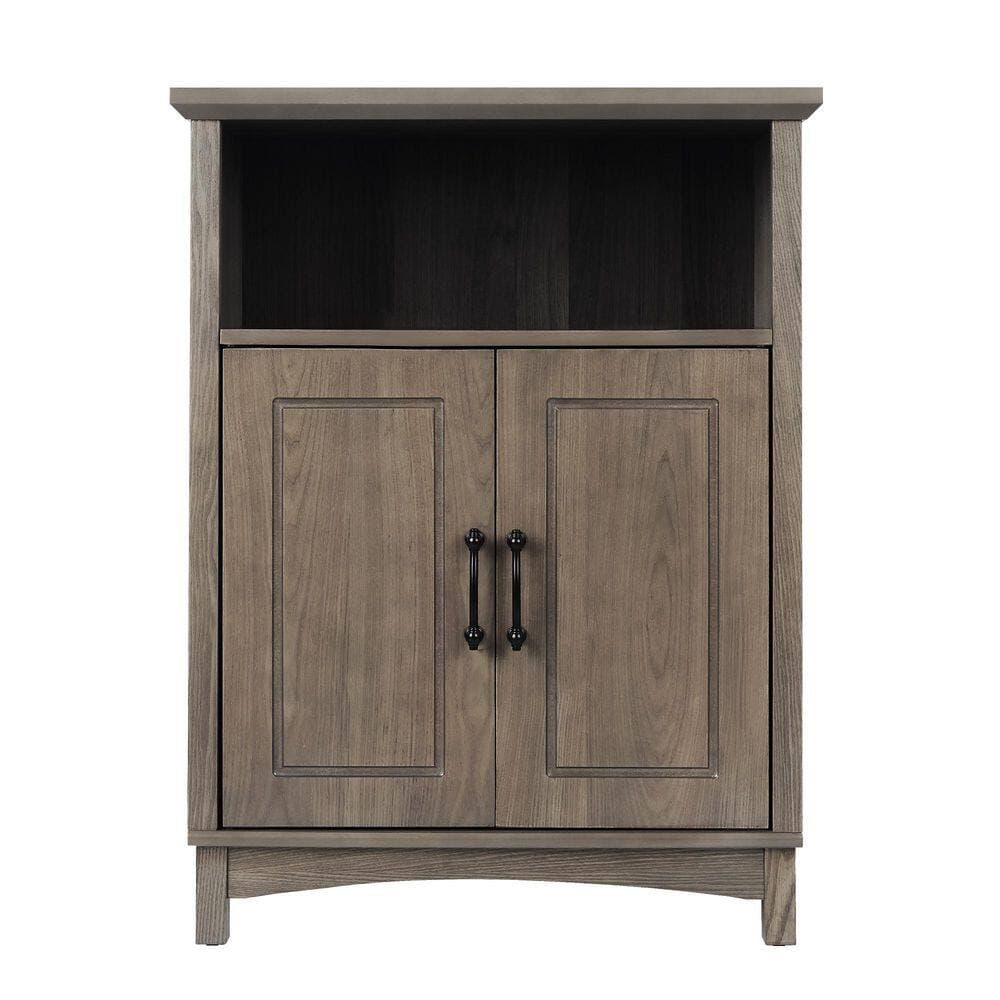 Teamson Home Russell 26 in. W 34.2 in. H 13 in. D Freestanding Floor Cabinet, Brown (4)