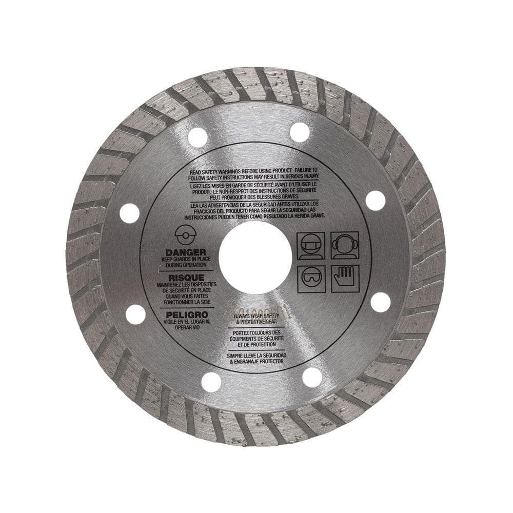 KING DIAMOND 4-1/2 in. Masonry Material Cutting Turbo Rim Diamond Blade (2)
