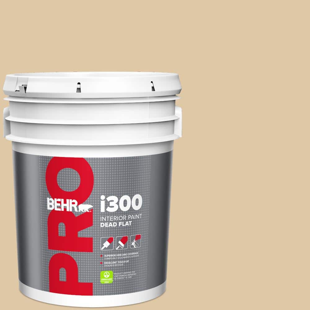 BEHR PRO 5 gal. #PWL-82 Pita Bread Dead Flat Interior Paint