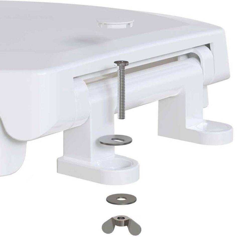 Wudkey 3 in. Elevated Toilet Seat Riser, Raised Toilet Seat Enlongated Bowl for Elderly and Seniors, Slow Close (3)